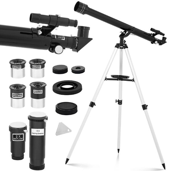 Lēcas astronomiskais refraktora teleskops 900 mm f/15 dia. 60 mm