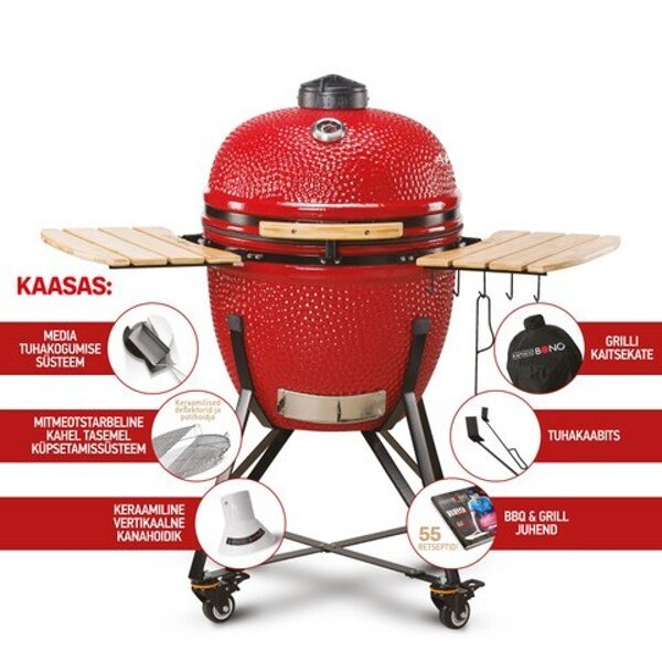 CERAMIC GRILL Kamado Bono Grande Limited, red