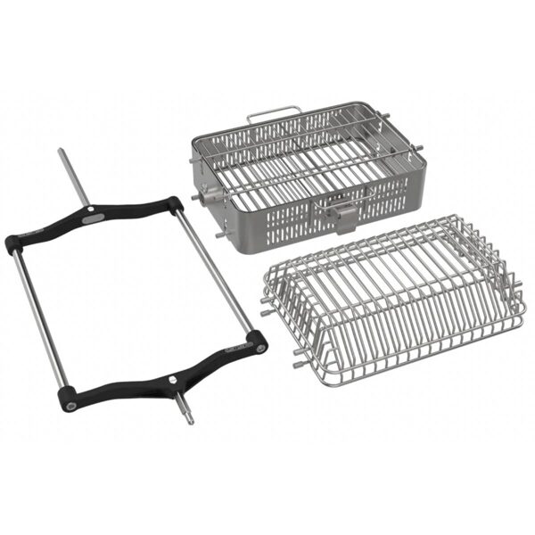 Basket set for Kamado Joe's JOEtisserie electric roasting system